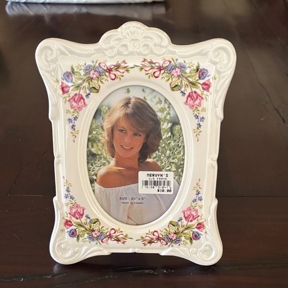 Floral Ceramic Photo Frame